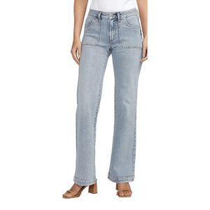 Silver Jeans Co. Suki Mid Rise Trouser Jeans 27 x 33